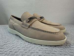 GUESS Men's Quido Casualized Slip-On Dress Loafers Shoes Taupe Suede
